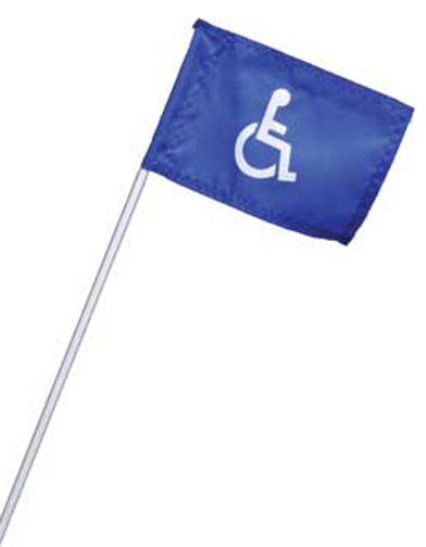 Cart Identification Flag - Handicapped Symbol