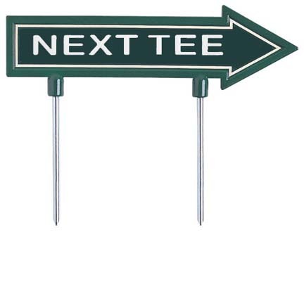 15" "Next Tee" Directional Arrow (Green / White)