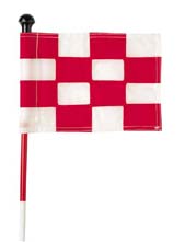 Checkered Practice Green Flags - Set of 9 Flags