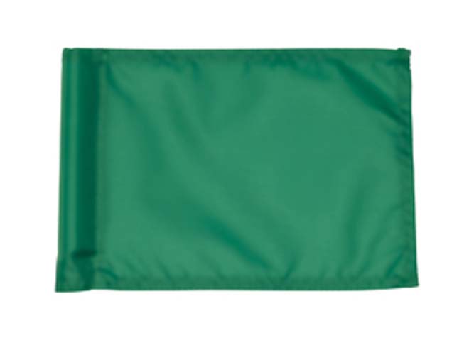 Small Plain Practice Green Flags - Set of 9 Flags