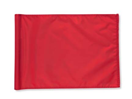 Red 400 Denier Nylon Flags from Standard Golf - Set of 9