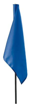 Medium Blue 400 Denier Nylon Flags from Standard Golf - Set of 9