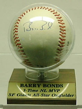 Barry Bonds, San Francisco Giants Autographed Baseball 