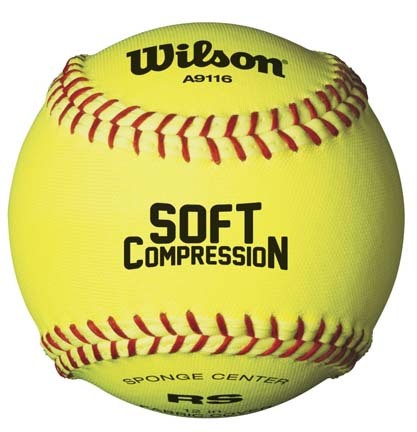 12" Level 1 Soft Compression Softballs (Fabric Covered) - 1 Dozen