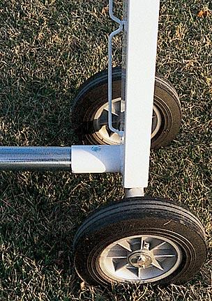 Transport Wheels for Portable Soccer Goal with 4" x 4" Steel Tubing