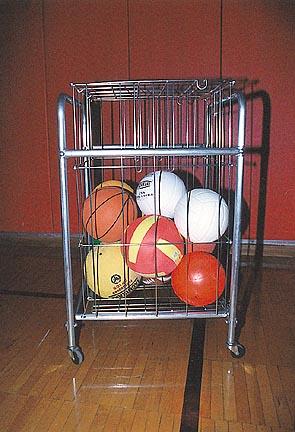 21"L x 21"W x 32"H Econo Ball Basket