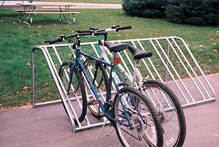 29"H x 3'W x 7'L Economy Bike Rack
