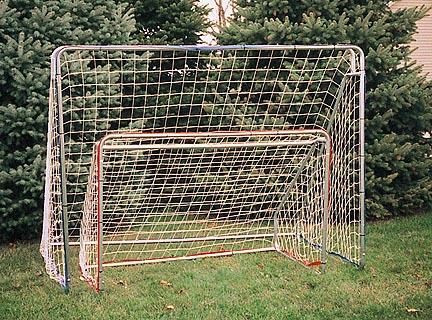 6' W x 4' H x 3' D Indoor / Outdoor Steel Goal 