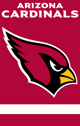 Arizona Cardinals NFL Applique Banner Flag