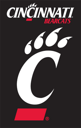 Cincinnati Bearcats NCAA Applique Banner Flag