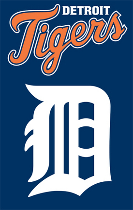 Detroit Tigers MLB Applique Banner Flag