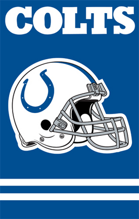 Indianapolis Colts NFL Applique Banner Flag