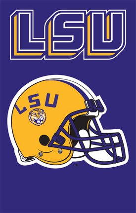 Louisiana State (LSU) Tigers NCAA Applique Banner Flag