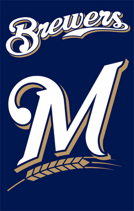 Milwaukee Brewers MLB Applique Banner Flag
