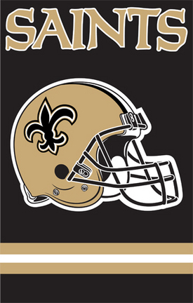 New Orleans Saints NFL Applique Banner Flag