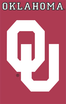 Oklahoma Sooners NCAA Applique Banner Flag