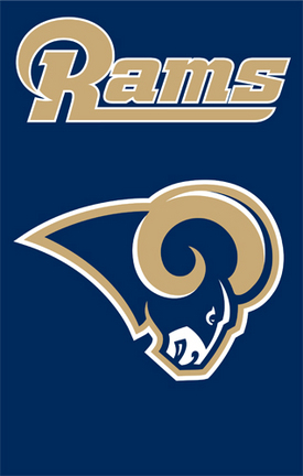 St. Louis Rams NFL Applique Banner Flag