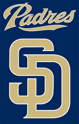 San Diego Padres MLB Applique Banner Flag