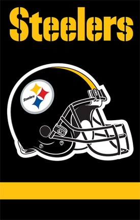 Pittsburgh Steelers NFL Applique Banner Flag