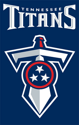 Tennessee Titans NFL Applique Banner Flag
