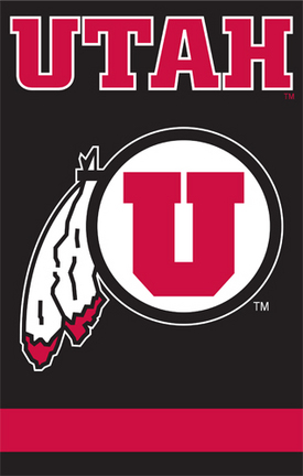 Utah Utes NCAA Applique Banner Flag