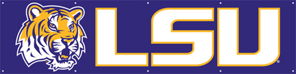 Louisiana State (LSU) Tigers NCAA 8-Foot Banner