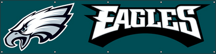 Philadelphia Eagles NFL 8-Foot Banner