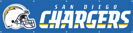 San Diego Chargers NFL 8-Foot Banner