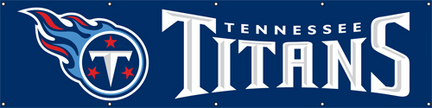 Tennessee Titans NFL 8-Foot Banner