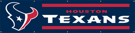 Houston Texans NFL 8-Foot Banner