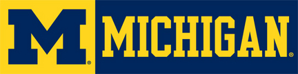 Michigan Wolverines "M" NCAA 8-Foot Banner