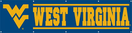 West Virginia Mountaineers NCAA 8-Foot Banner