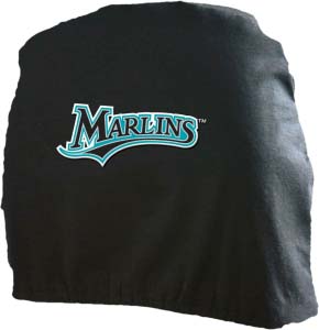 Florida Marlins Head Rest Covers - Set of 2