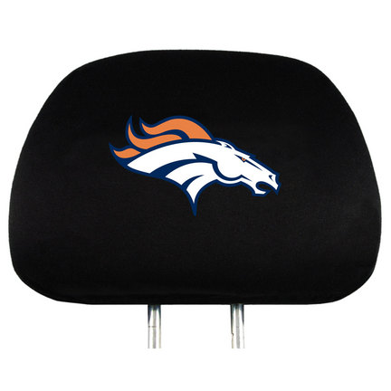 Denver Broncos Head Rest Covers - Set of 2
