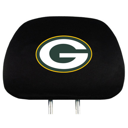 Green Bay Packers Head Rest Covers - Set of 2