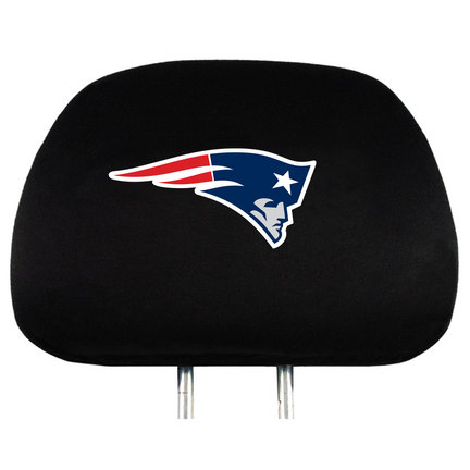 New England Patriots Head Rest Covers - Set of 2