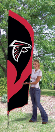 Atlanta Falcons NFL Tall Team Flag with Pole