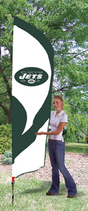 New York Jets NFL Tall Team Flag with Pole