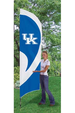 Kentucky Wildcats NCAA Tall Team Flag with Pole