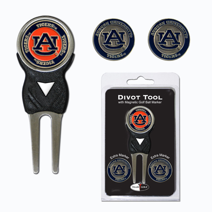 Auburn Tigers Golf Ball Marker and Divot Tool Pack