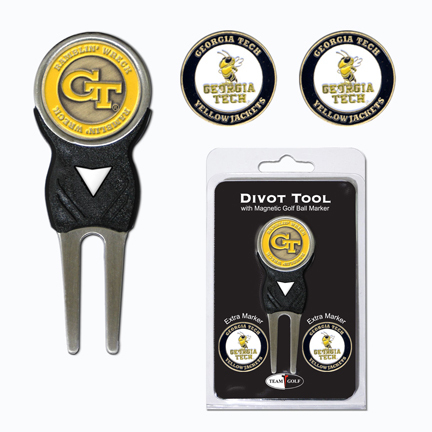 Georgia Tech Yellow Jackets Golf Ball Marker and Divot Tool Pack