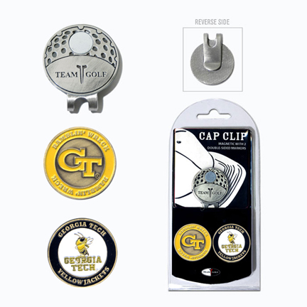 Georgia Tech Yellow Jackets Golf Marker and Cap Clip Pack