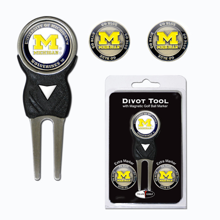 Michigan Wolverines Golf Ball Marker and Divot Tool Pack