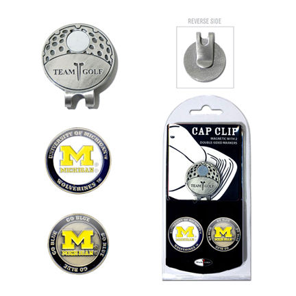 Michigan Wolverines Golf Marker and Cap Clip Pack