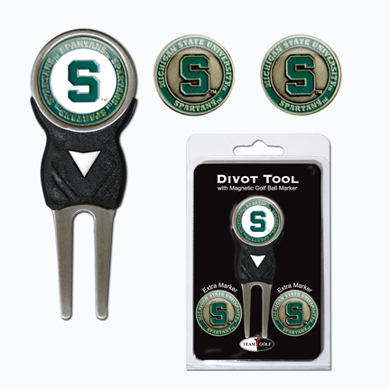 Michigan State Spartans Golf Ball Marker and Divot Tool Pack