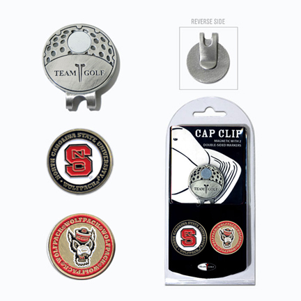North Carolina State Wolfpack Golf Marker and Cap Clip Pack