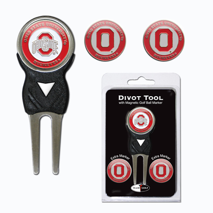 Ohio State Buckeyes Golf Ball Marker and Divot Tool Pack