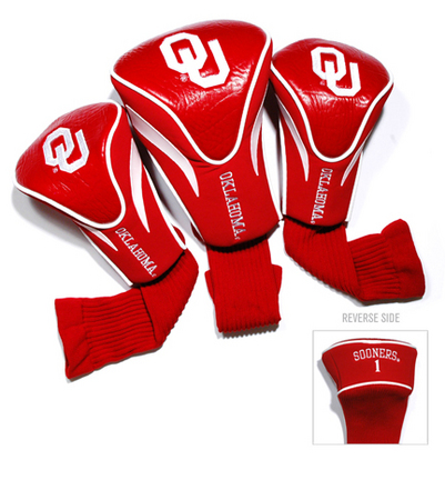 Oklahoma Sooners Contour Fit Golf Headcover (3-Pack)
