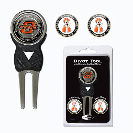 Oklahoma State Cowboys Golf Ball Marker and Divot Tool Pack