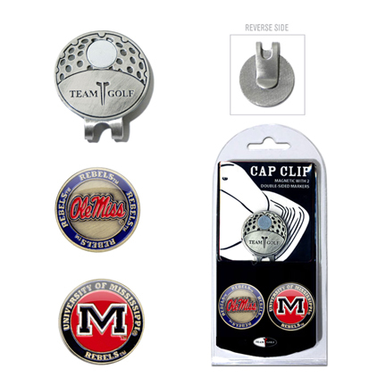 Mississippi (Ole Miss) Rebels Golf Marker and Cap Clip Pack